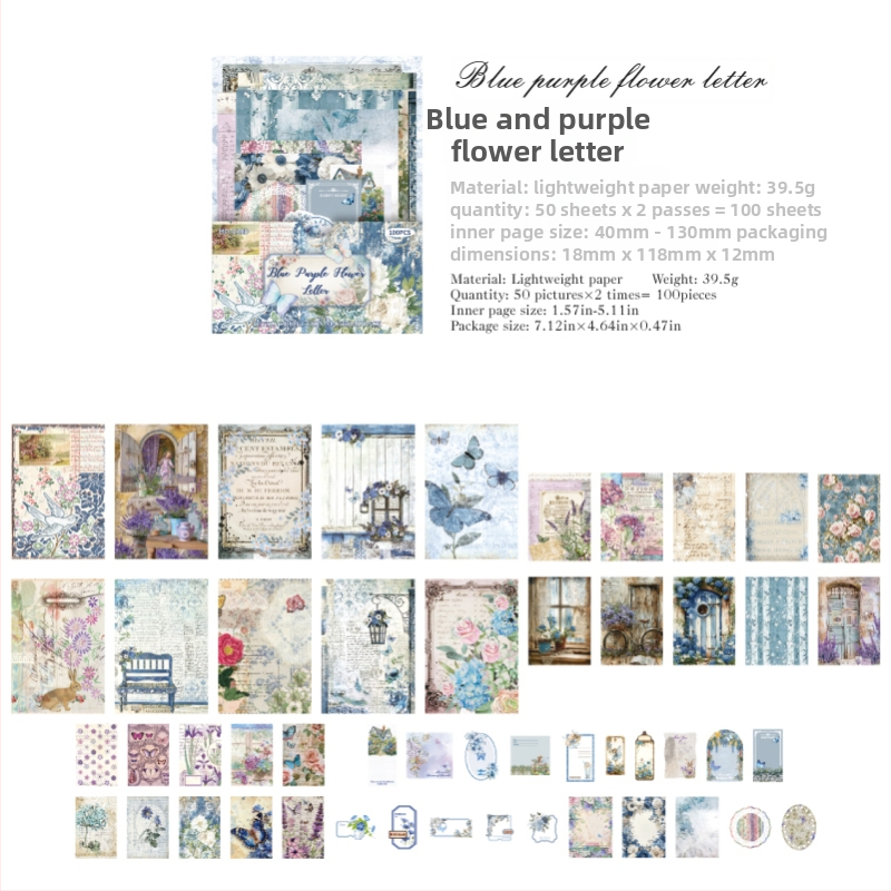 DIY denníkový papierový kit s retro kolekciou špeciálnych papierov a dekoratívnymi prvkami (Značka: Other; Číslo produktu: LSR913123296214; IP autorizácia: Nie; Štýl: Cute; Technika: Tlač)