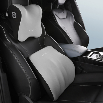 Μαξιλαράκι κεφαλής και οσφυϊκής στήριξης αυτοκινήτου με μνήμη αφρού, συνθετικά ίνες ύφασμα, παγκόσμια συμβατότητα, επιλογές προσαρμογής, δυνατότητα εκτύπωσης λογότυπου