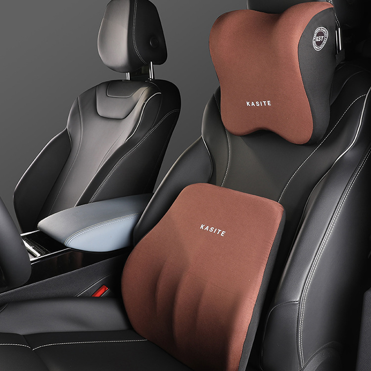 Μαξιλαράκι κεφαλής και οσφυϊκής στήριξης αυτοκινήτου με μνήμη αφρού, συνθετικά ίνες ύφασμα, παγκόσμια συμβατότητα, επιλογές προσαρμογής, δυνατότητα εκτύπωσης λογότυπου