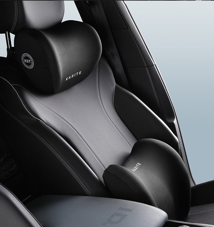 Μαξιλαράκι κεφαλής και οσφυϊκής στήριξης αυτοκινήτου με μνήμη αφρού, συνθετικά ίνες ύφασμα, παγκόσμια συμβατότητα, επιλογές προσαρμογής, δυνατότητα εκτύπωσης λογότυπου