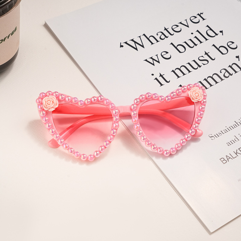 Srdcovité slnečné okuliare, plný rám, unisex, elegantný štýl, PC materiál, model Ax double zz, jar 2025