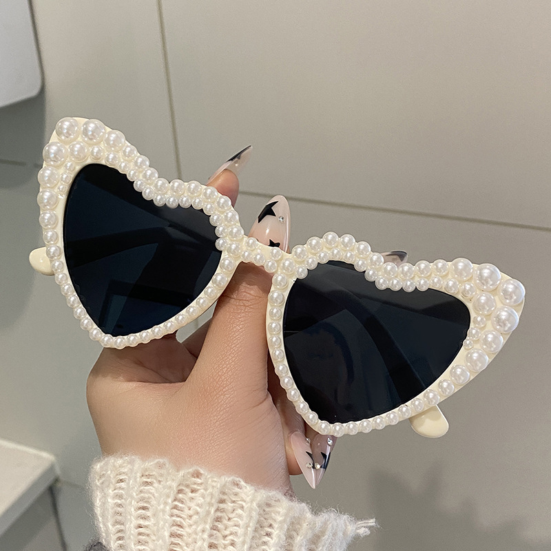 Srdcovité slnečné okuliare, plný rám, unisex, elegantný štýl, PC materiál, model Ax double zz, jar 2025