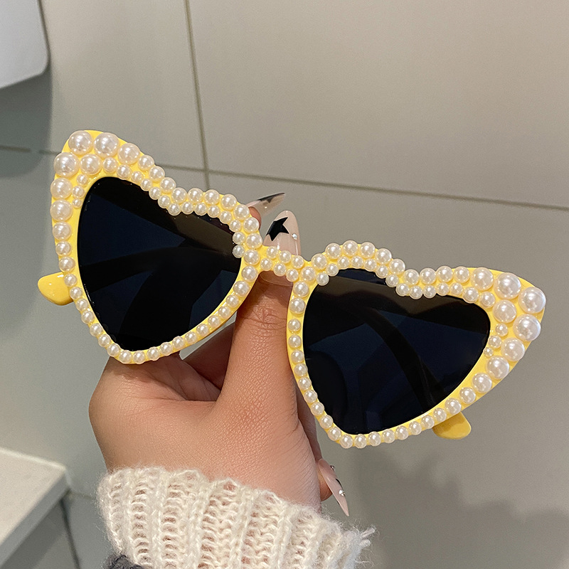 Srdcovité slnečné okuliare, plný rám, unisex, elegantný štýl, PC materiál, model Ax double zz, jar 2025