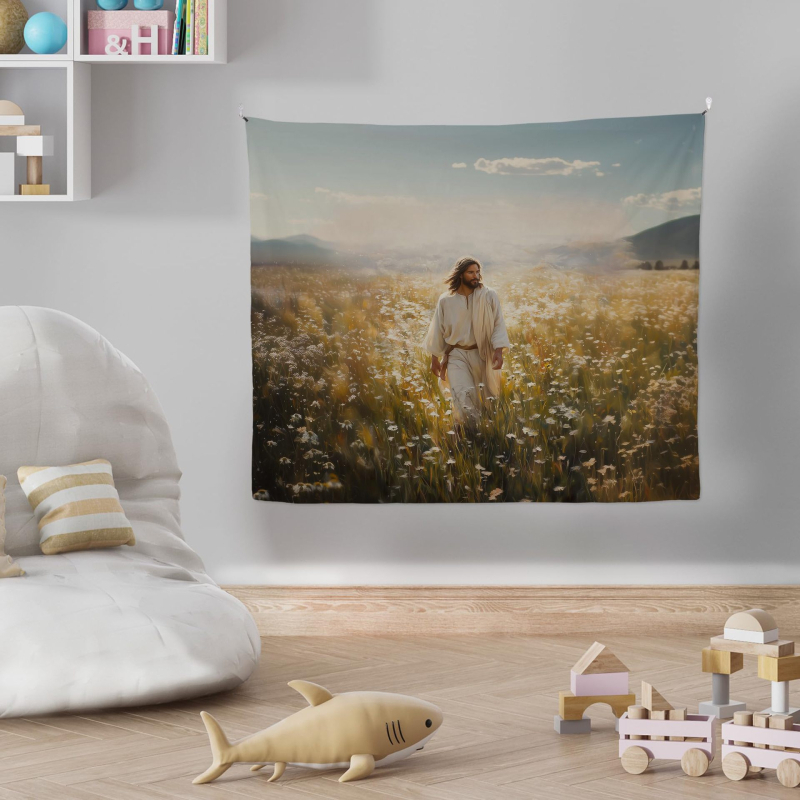 Gobelín do obývačky a spálne s klasickou mytológiou v modernom minimalistickom akvarelovom štýle; materiál: chemické vlákno; štýl: Nordic; vzor: postava; tvar: obdĺžnik; technika: digitálny tepelný prenos.