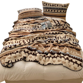 Boho štýlová deka na pohovku, polyester, 500 g/m², jar-jesenná sezóna, geometrický vzor