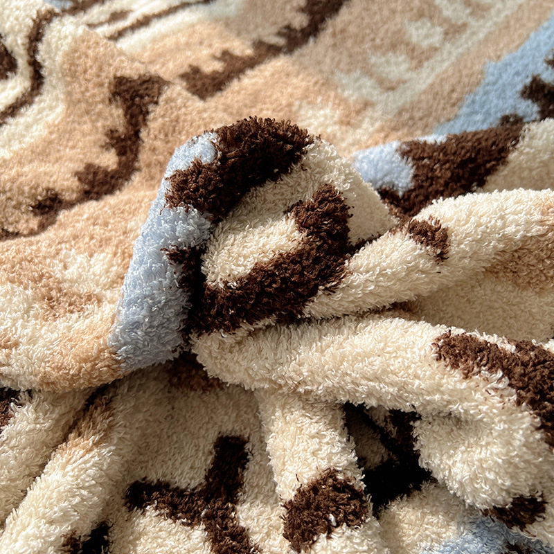 Boho štýlová deka na pohovku, polyester, 500 g/m², jar-jesenná sezóna, geometrický vzor