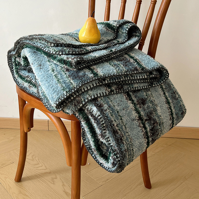 Boho štýlová deka na pohovku, polyester, 500 g/m², jar-jesenná sezóna, geometrický vzor