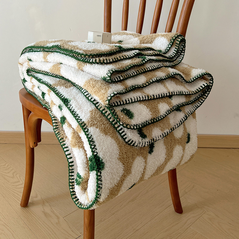 Boho štýlová deka na pohovku, polyester, 500 g/m², jar-jesenná sezóna, geometrický vzor