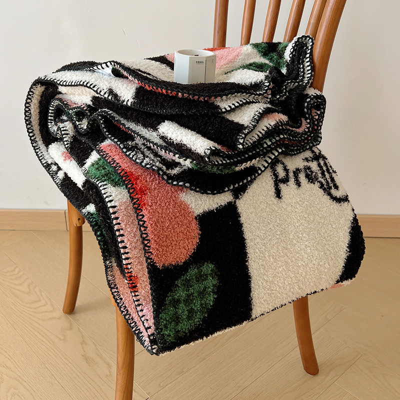 Boho štýlová deka na pohovku, polyester, 500 g/m², jar-jesenná sezóna, geometrický vzor