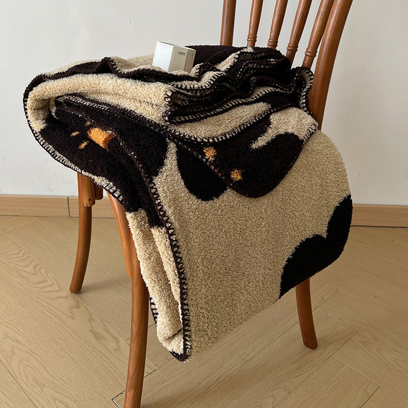 Boho štýlová deka na pohovku, polyester, 500 g/m², jar-jesenná sezóna, geometrický vzor