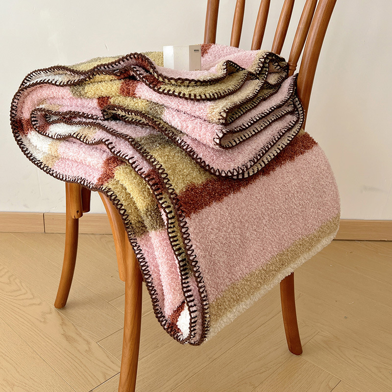 Boho štýlová deka na pohovku, polyester, 500 g/m², jar-jesenná sezóna, geometrický vzor