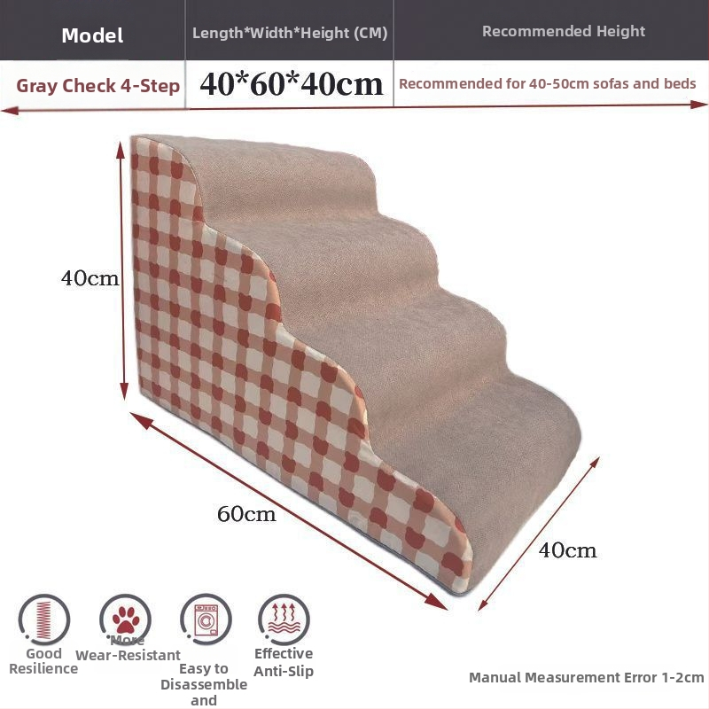 Scări pentru animale de companie pentru câini — din lemn, antiderapante, cod produs Pdd595087975142