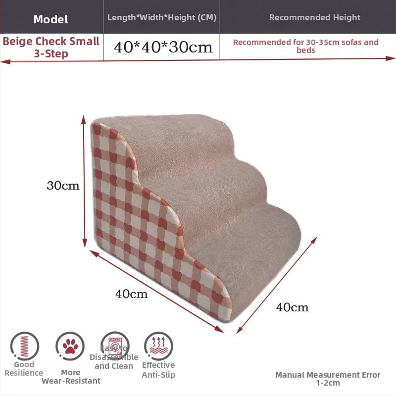 Scări pentru animale de companie pentru câini — din lemn, antiderapante, cod produs Pdd595087975142