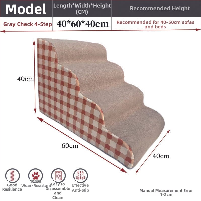 Scări pentru animale de companie pentru câini — din lemn, antiderapante, cod produs Pdd595087975142