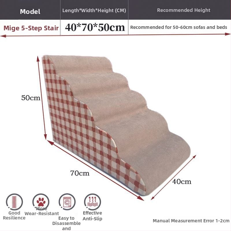 Scări pentru animale de companie pentru câini — din lemn, antiderapante, cod produs Pdd595087975142