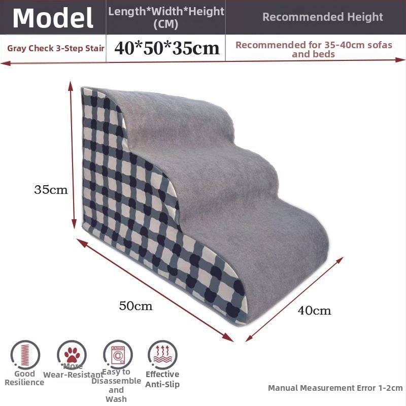 Scări pentru animale de companie pentru câini — din lemn, antiderapante, cod produs Pdd595087975142