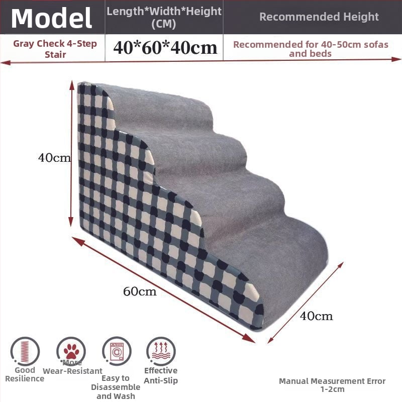 Scări pentru animale de companie pentru câini — din lemn, antiderapante, cod produs Pdd595087975142