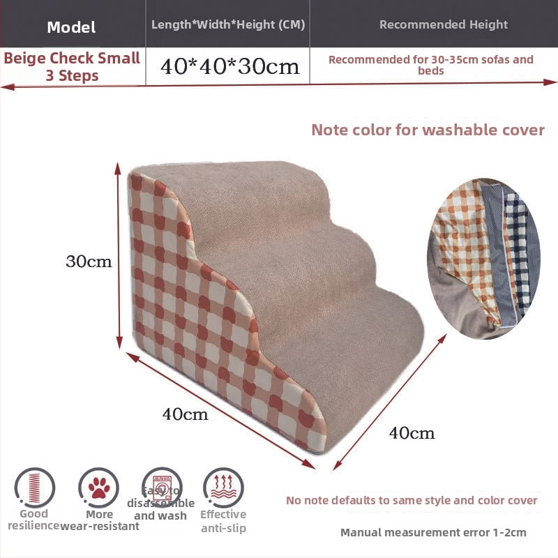 Scări pentru animale de companie pentru câini — din lemn, antiderapante, cod produs Pdd595087975142