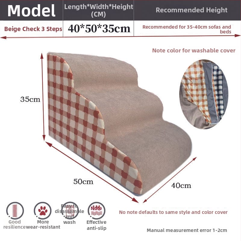 Scări pentru animale de companie pentru câini — din lemn, antiderapante, cod produs Pdd595087975142