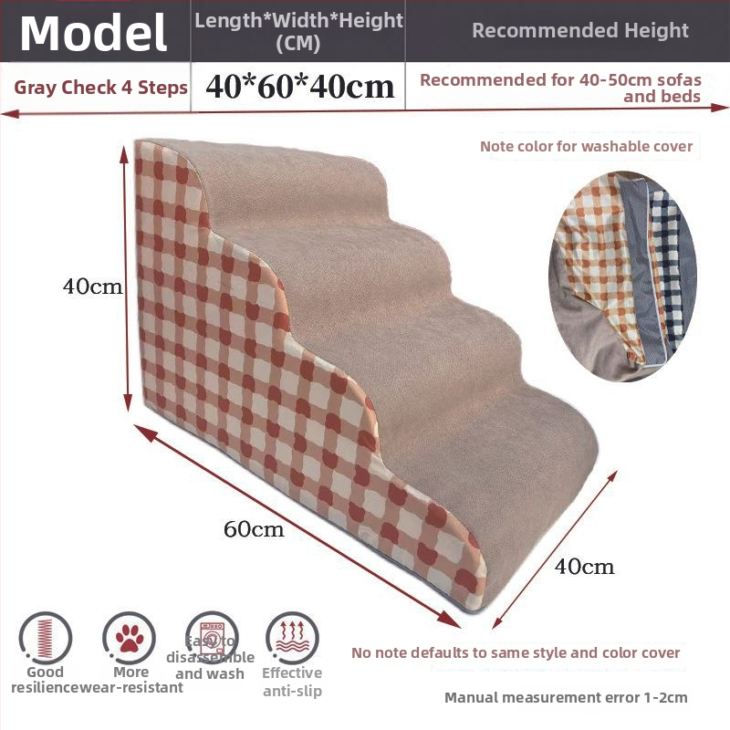 Scări pentru animale de companie pentru câini — din lemn, antiderapante, cod produs Pdd595087975142