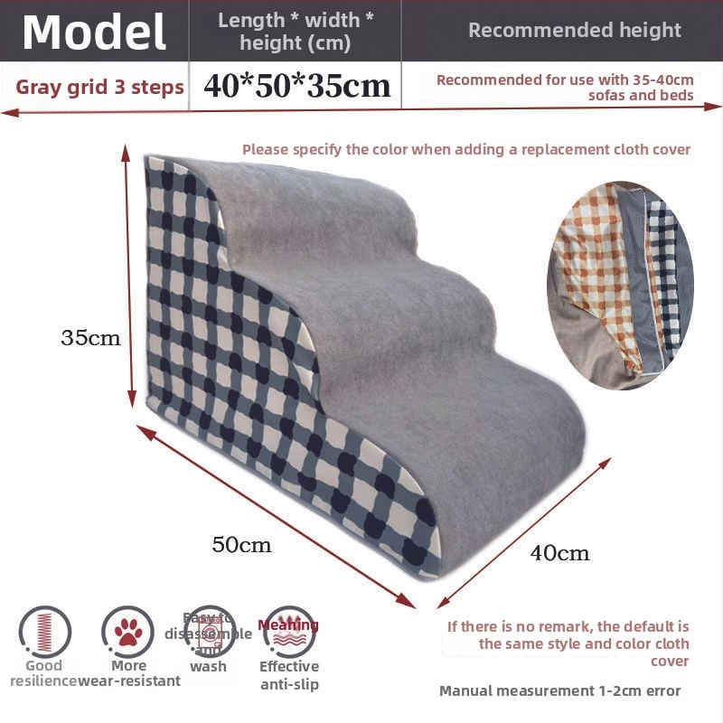 Scări pentru animale de companie pentru câini — din lemn, antiderapante, cod produs Pdd595087975142