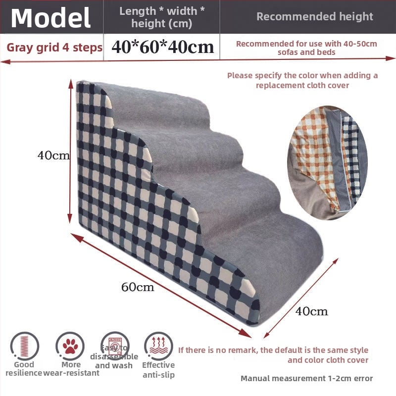 Scări pentru animale de companie pentru câini — din lemn, antiderapante, cod produs Pdd595087975142