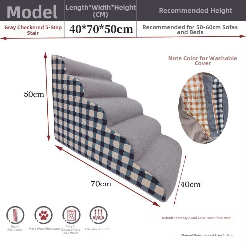 Scări pentru animale de companie pentru câini — din lemn, antiderapante, cod produs Pdd595087975142