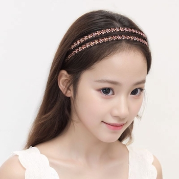 Bandă de păr cu cristale, accesorii pentru cap, stil Japonia și Coreea de Sud, proaspăt și dulce, primăvară 2025