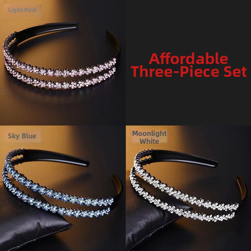 Štrasová čelenka, doplnok na hlavu, štýl Japonska a Južnej Kórey, svieži a sladký štýl, jar 2025