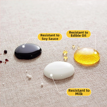 Τραπεζομάντηλο από βαμβάκι και λινό, στρογγυλό, αδιάβροχο, ανθεκτικό στη θερμότητα, αντοχή στο λάδι, μοντέρνο μινιμαλιστικό στυλ, στερεό μοτίβο