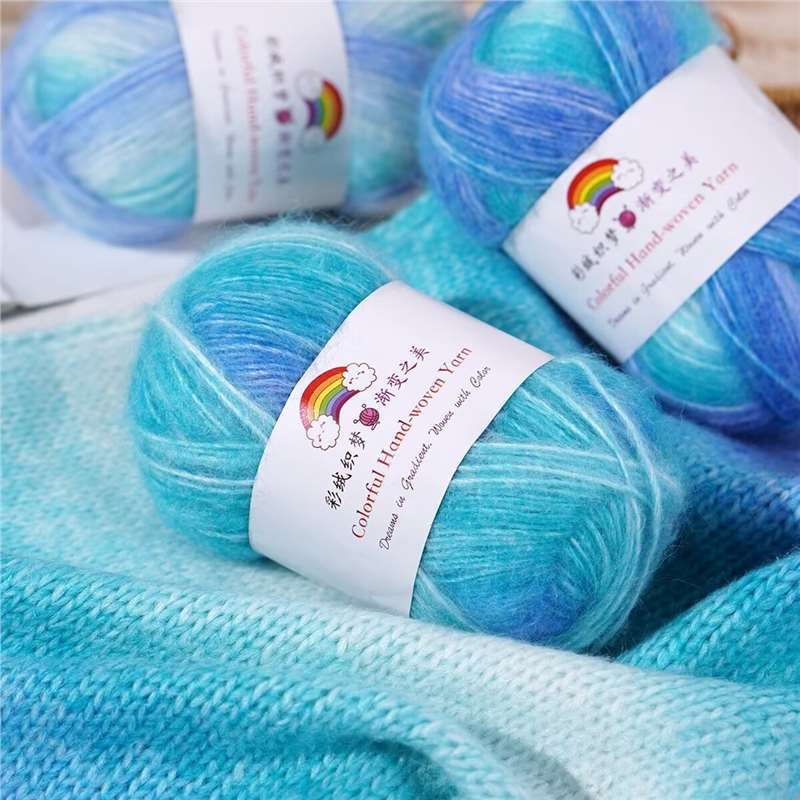 Domáca vlna Mohair vlákno, 7S, 1-plet