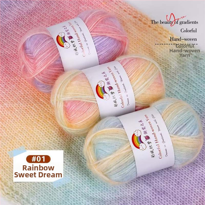 Domáca vlna Mohair vlákno, 7S, 1-plet