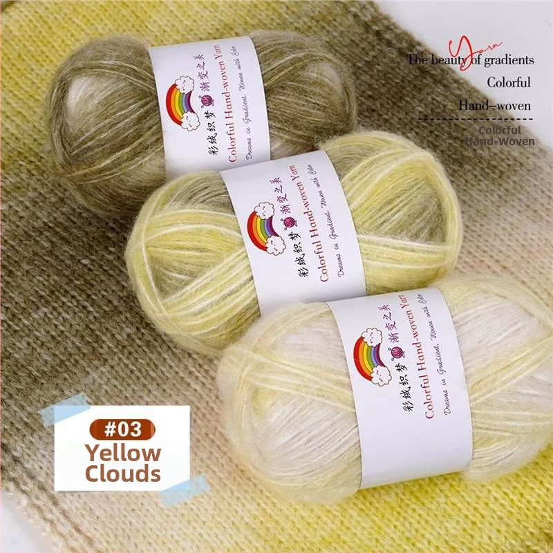 Domáca vlna Mohair vlákno, 7S, 1-plet