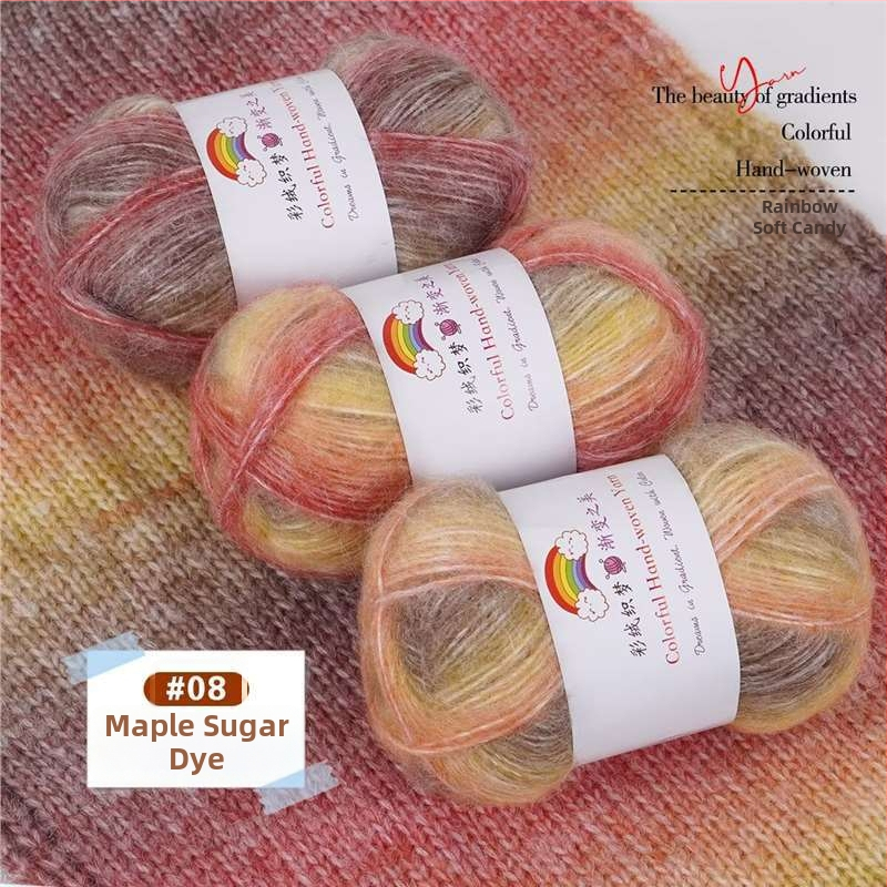 Domáca vlna Mohair vlákno, 7S, 1-plet