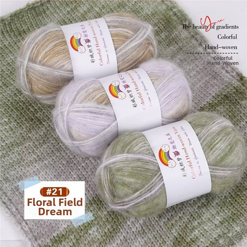 Domáca vlna Mohair vlákno, 7S, 1-plet