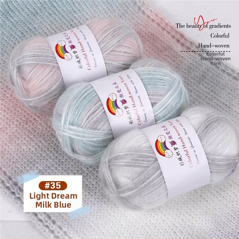 Domáca vlna Mohair vlákno, 7S, 1-plet