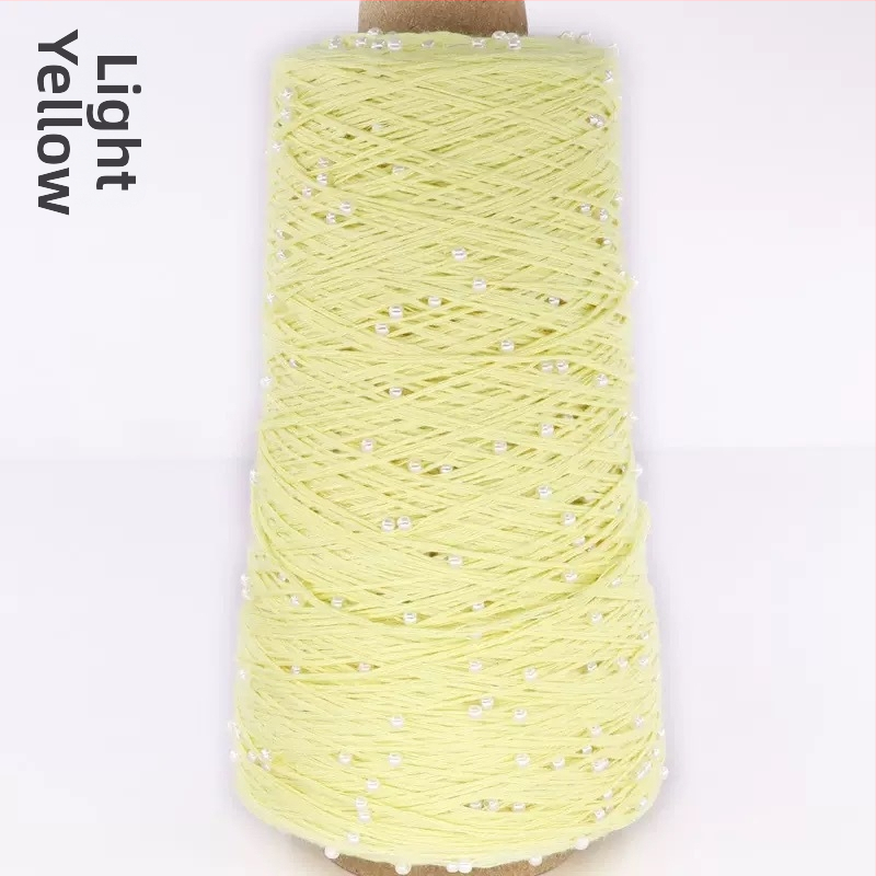 Priadza z bavlny a viskózy na pletenie — kuželová priadza, ring spinning, RS002 (Značka Ruishi; Alias Pearl Mercerized Cotton Thread)