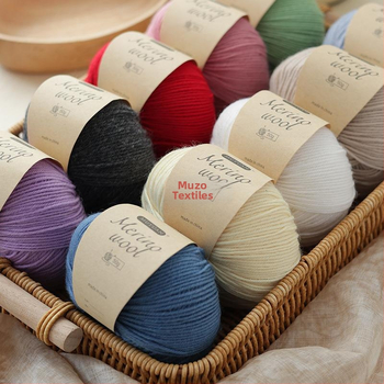 Merino vlna priadza na ručné pletenie, 4-ply, 7S, domáca vlna, značka Muzo