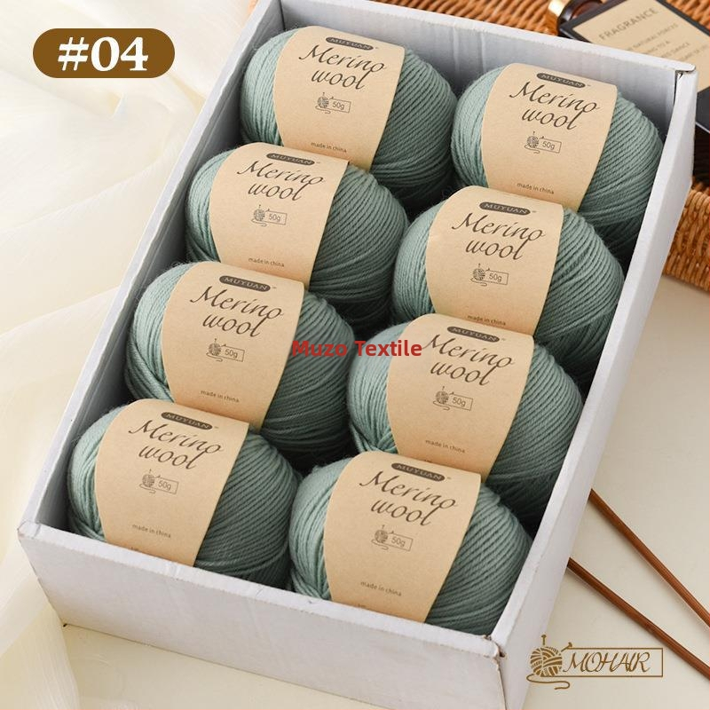 Merino vlna priadza na ručné pletenie, 4-ply, 7S, domáca vlna, značka Muzo