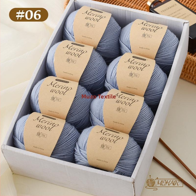 Merino vlna priadza na ručné pletenie, 4-ply, 7S, domáca vlna, značka Muzo