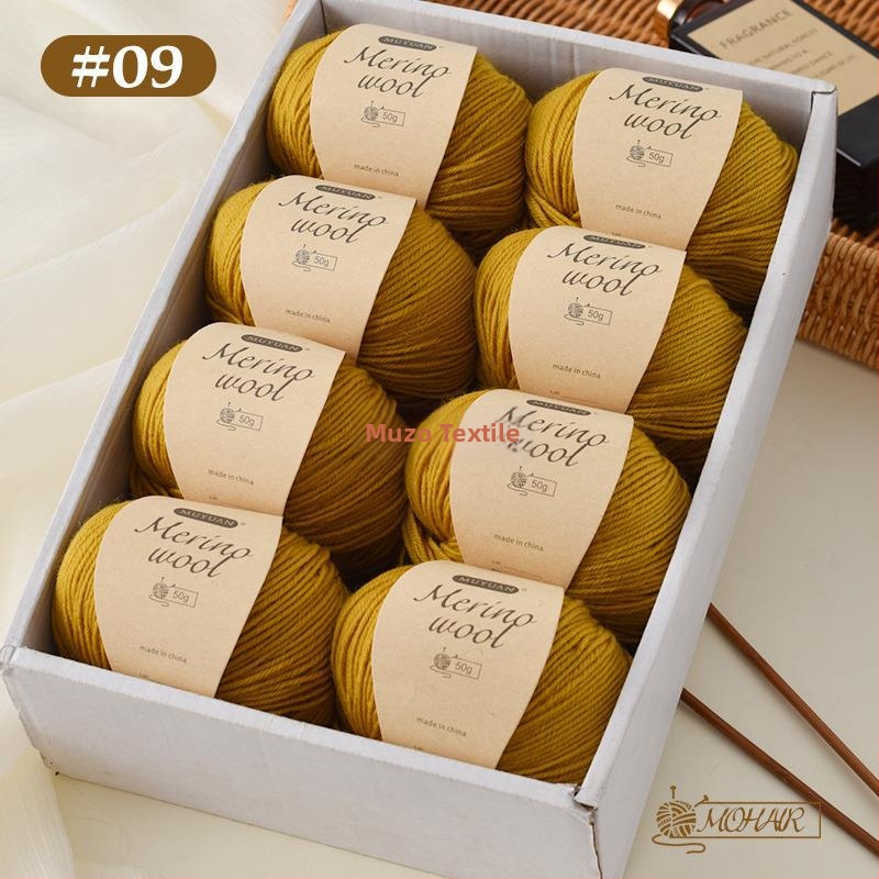 Merino vlna priadza na ručné pletenie, 4-ply, 7S, domáca vlna, značka Muzo