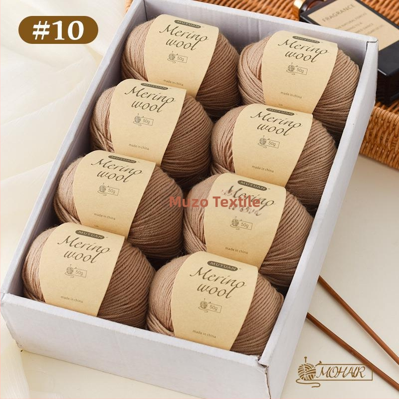 Merino vlna priadza na ručné pletenie, 4-ply, 7S, domáca vlna, značka Muzo