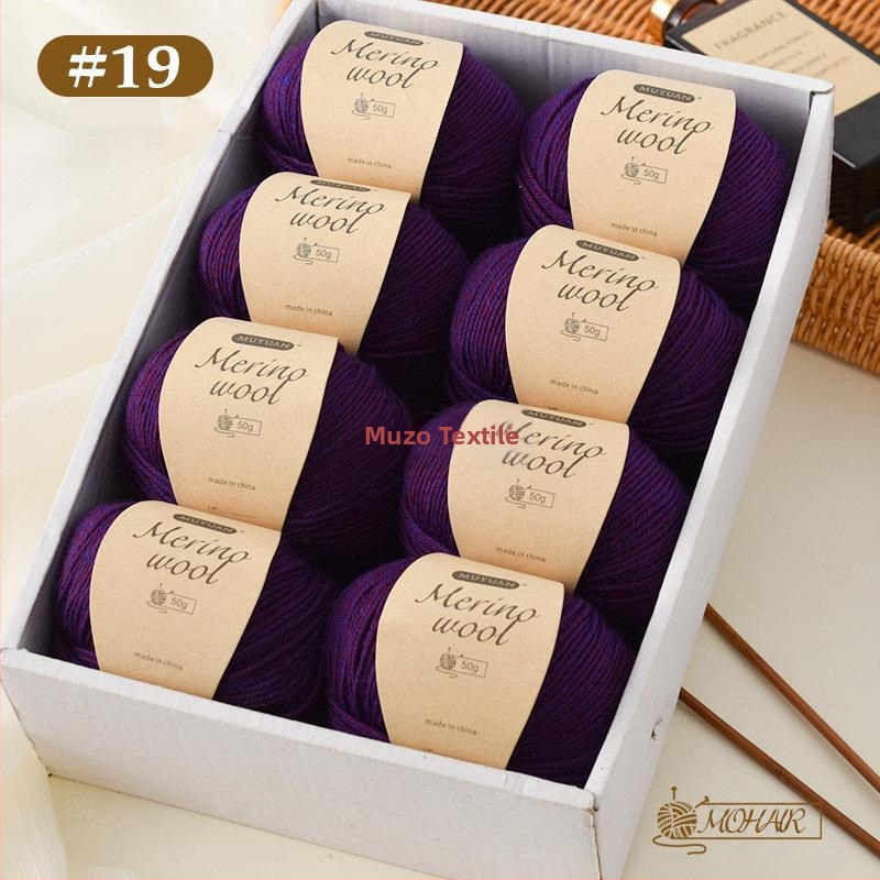 Merino vlna priadza na ručné pletenie, 4-ply, 7S, domáca vlna, značka Muzo