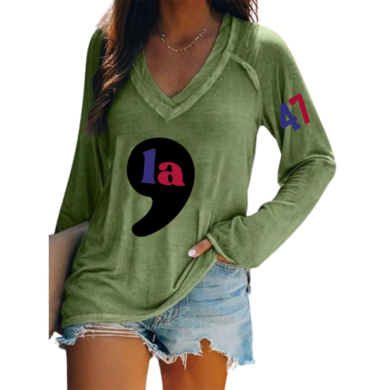 Ženski top s 3D ispisom, dugih rukava, bez ovratnika, udoban kroj, poliester