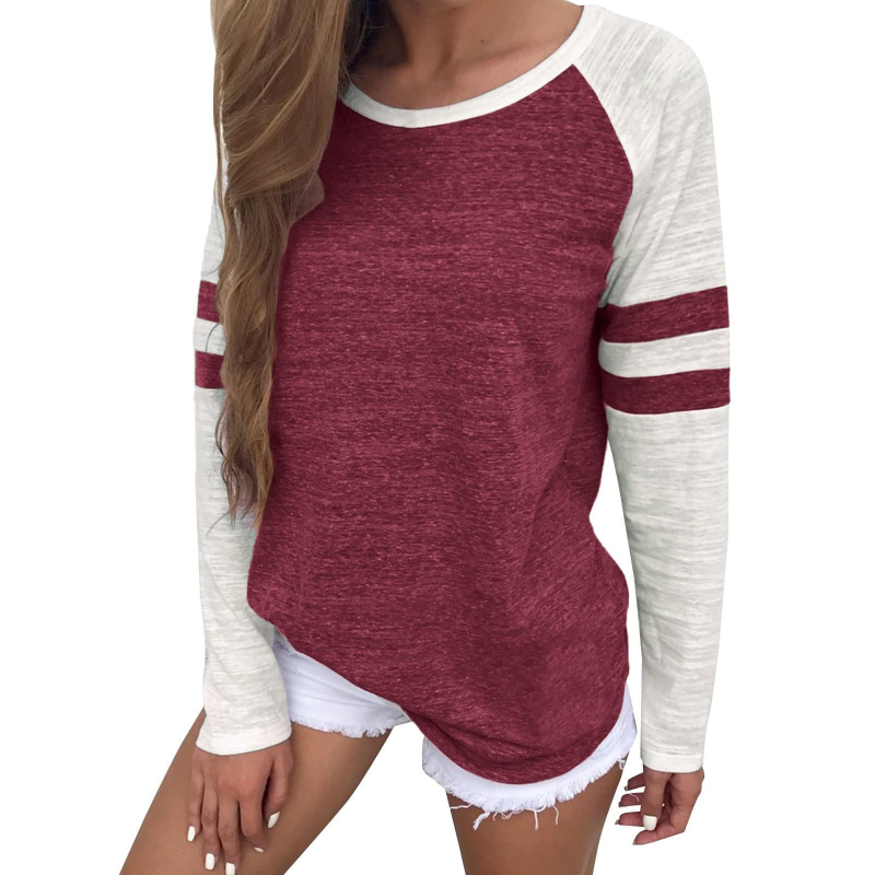 Ženski top s 3D ispisom, dugih rukava, bez ovratnika, udoban kroj, poliester