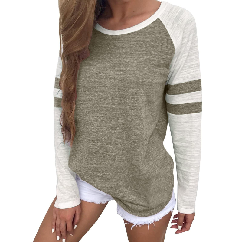 Ženski top s 3D ispisom, dugih rukava, bez ovratnika, udoban kroj, poliester