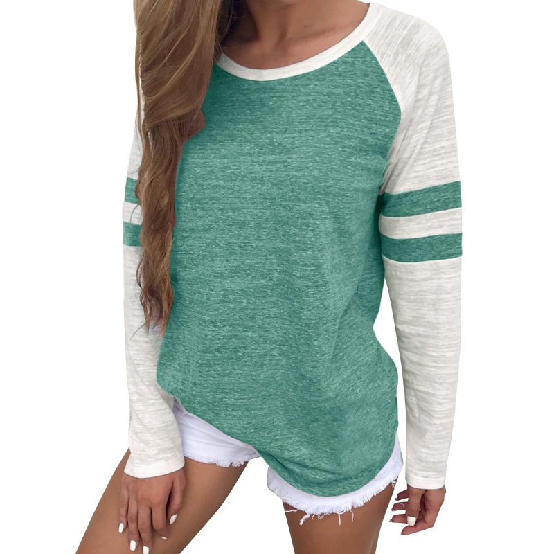 Ženski top s 3D ispisom, dugih rukava, bez ovratnika, udoban kroj, poliester