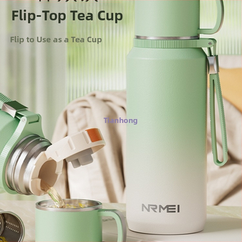 Izolovaný pohár Xiangquan — vnútro z 316 nerezovej ocele, vonkajší plášť z 201 nerezovej ocele, prenosný dizajn, izolácia 0–6 hodín