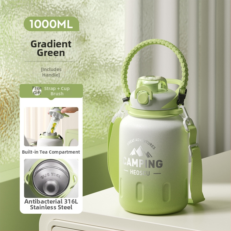 Izolovaný pohár Xiangquan — vnútro z 316 nerezovej ocele, vonkajší plášť z 201 nerezovej ocele, prenosný dizajn, izolácia 0–6 hodín