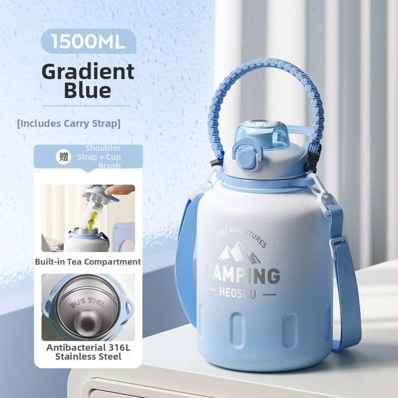 Izolovaný pohár Xiangquan — vnútro z 316 nerezovej ocele, vonkajší plášť z 201 nerezovej ocele, prenosný dizajn, izolácia 0–6 hodín